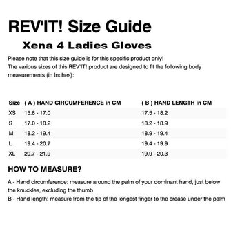 Rev'it Samples Gloves Xena 4 Ladies