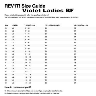 Rev'it Samples Jeans Violet Ladies BF