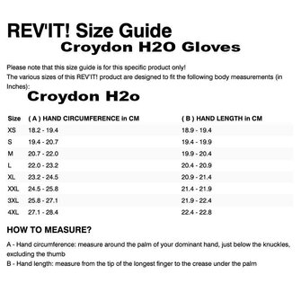 Rev'it Samples Gloves Croydon H2O
