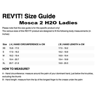 Rev'it Samples Gloves Mosca 2 H2O Ladies