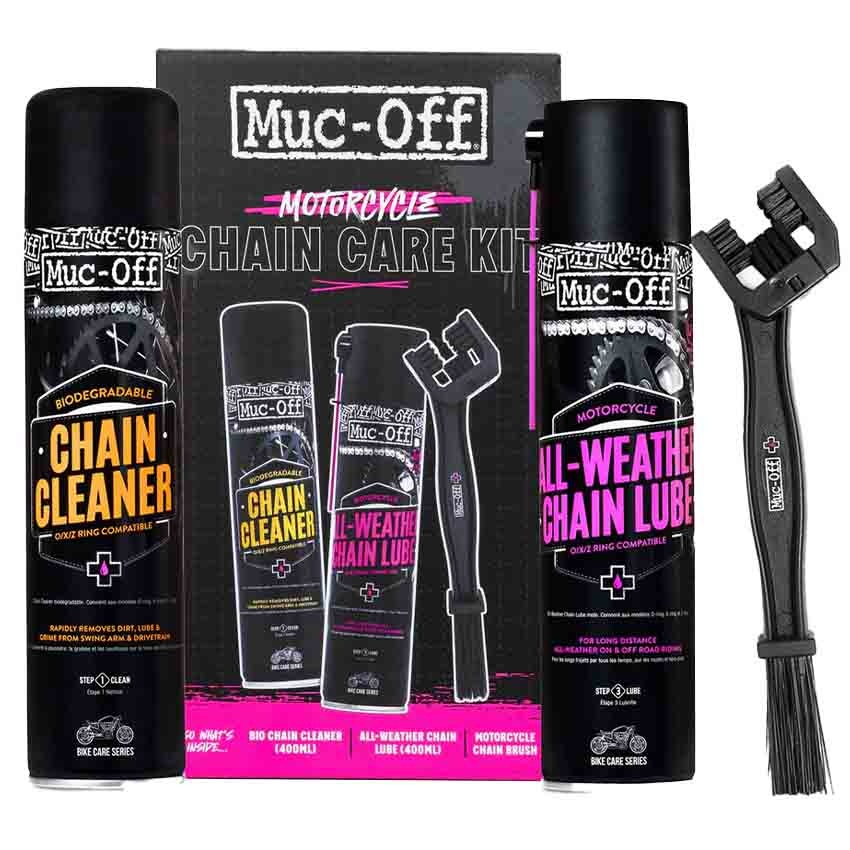 MucOff Motorcycle Chain Care Kit Biker Outfit
