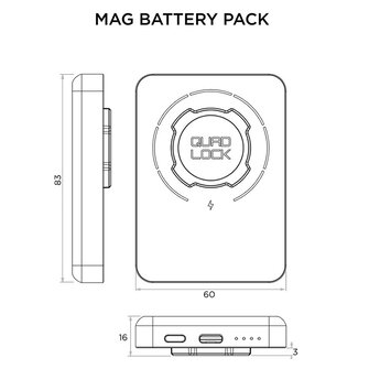 Quad Lock MAG Battery Pack