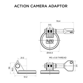 Quad Lock Action Camera Adaptor