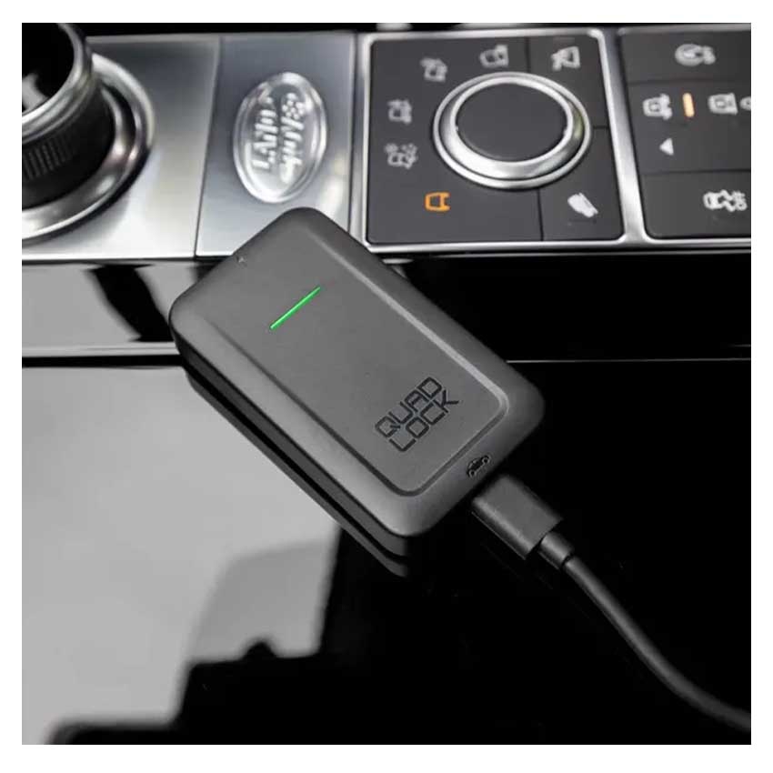 Quad Lock Wireless CarPlay Adaptor Biker Outfit