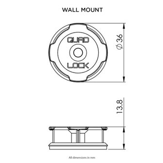 Quad Lock Adhesive Wall Mount