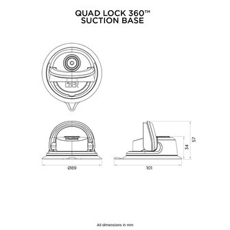 Quad Lock 360 Suction Base
