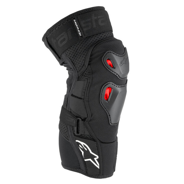 Alpinestars Cross Kniebeschermer Bion PR PLSM Zwart-Rood-Wit