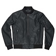 Pando Moto Falcon Leather Aviator Jacket Black