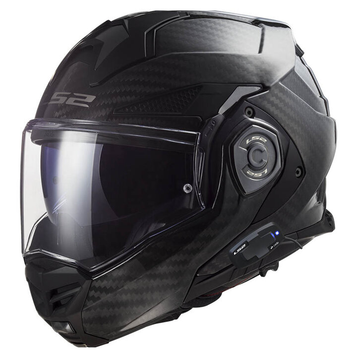 LS2 FF901 Advant X Solid Carbon Met Intercom ingebouwd