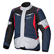 Dark Blue Black Bright Red