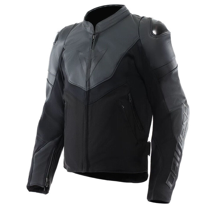 Dainese Iperattiva Leather-Tex Jacket Black/Black 631