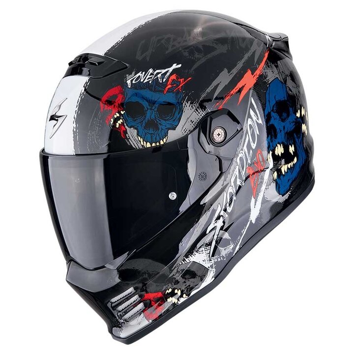 Scorpion COVERT FX Skullz  Matt Black/Grey/Gold