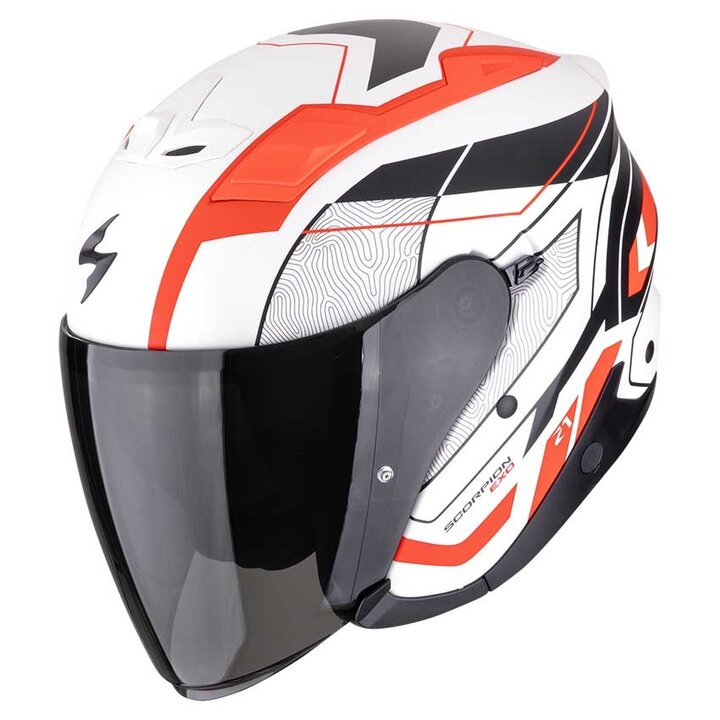 Scorpion EXO-Z1 Vue Matt White/Red/Black