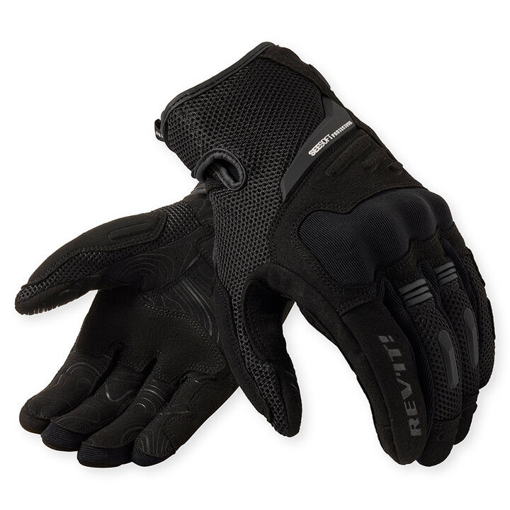 REV'IT Cavern Gloves Light Grey/Black