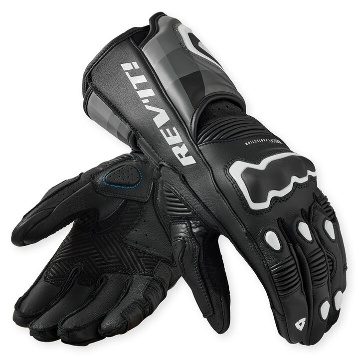 REV'IT Quantum 3 Gloves Grey/Neon Yellow