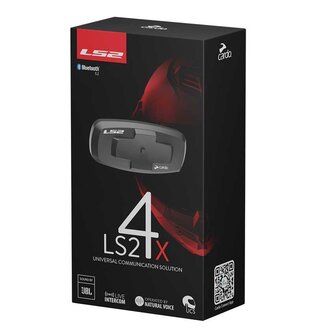 LS2 Vector II Carbon With Intercom 4X