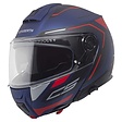 blauw matt/rood