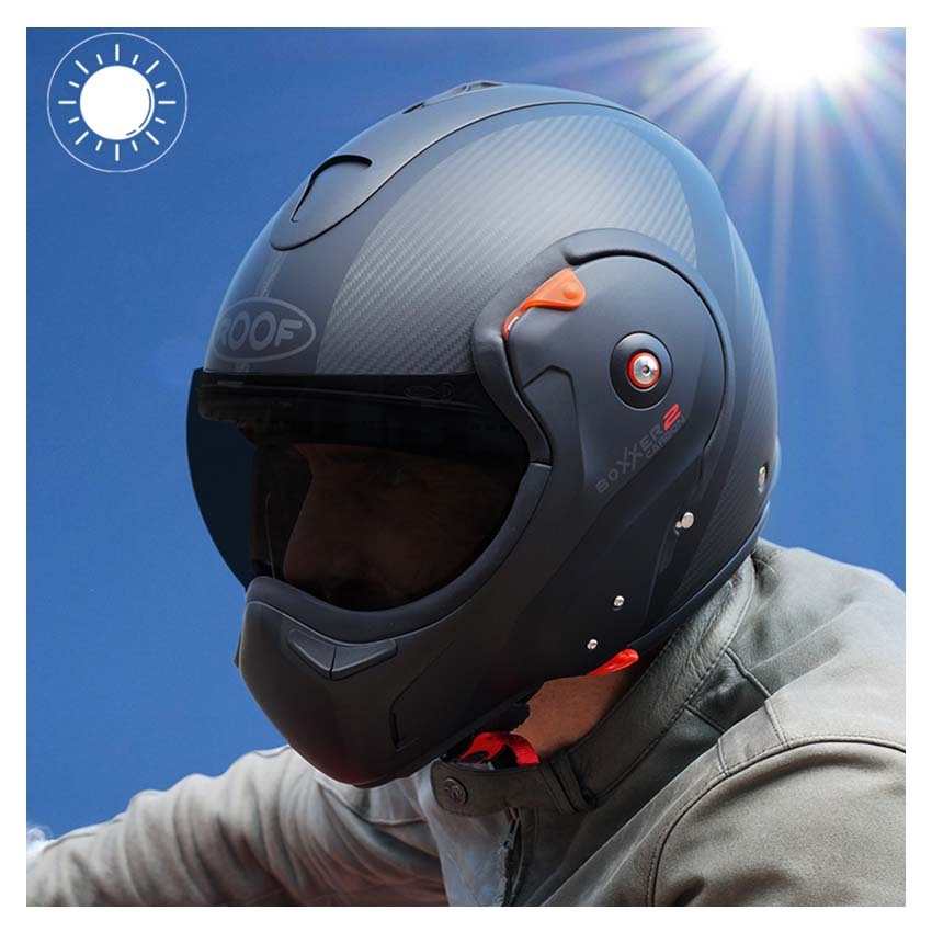Boxer Modifiedvisor Roof - Boxxer 2 / Roadster Photochromic visor - Biker Outfit
