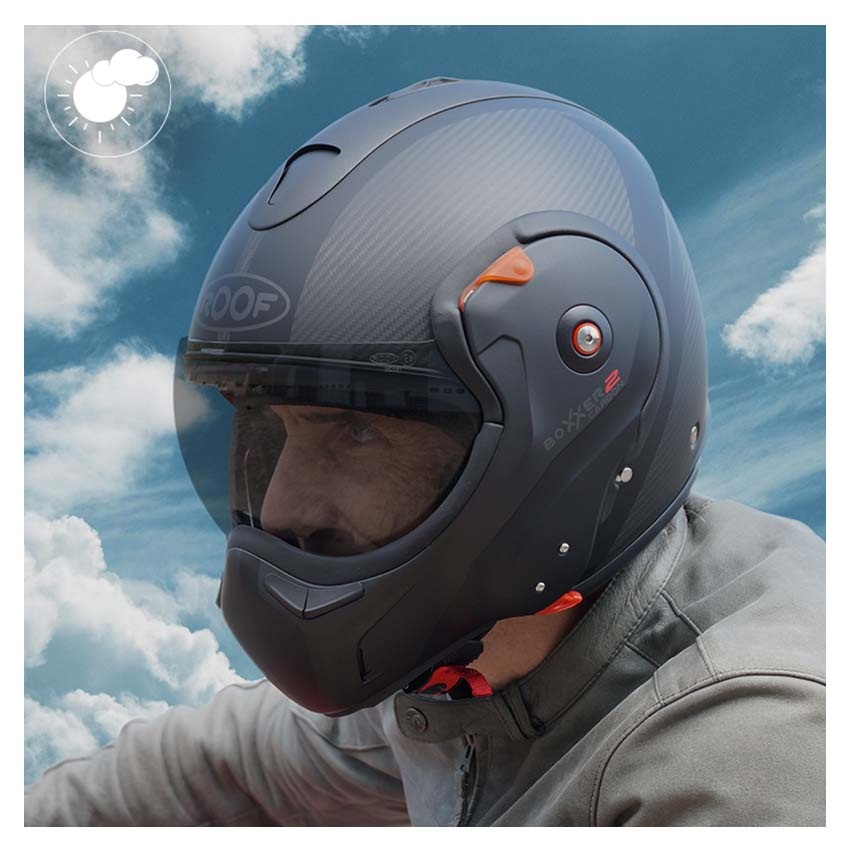 Boxer Modifiedvisor Roof - Boxxer 2 / Roadster Photochromic visor - Biker Outfit