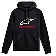 Alpinestars Always Hoodie V3 Black/White/Red 1232