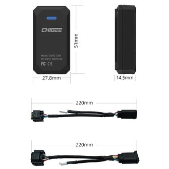Chigee Technology CGRC CAN BMW Wonderwiel Besturing