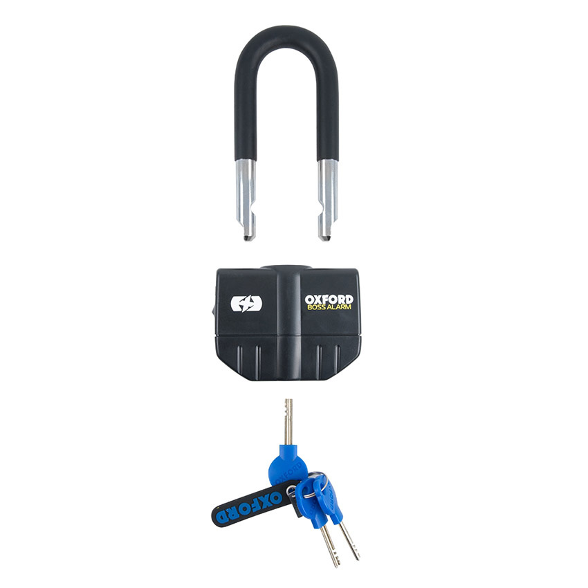 Schijfremslot met alarm Oxford BOSS 14mm - Nu 7% Besparen