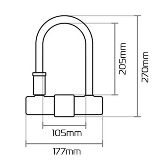Oxford Magnum U-lock
