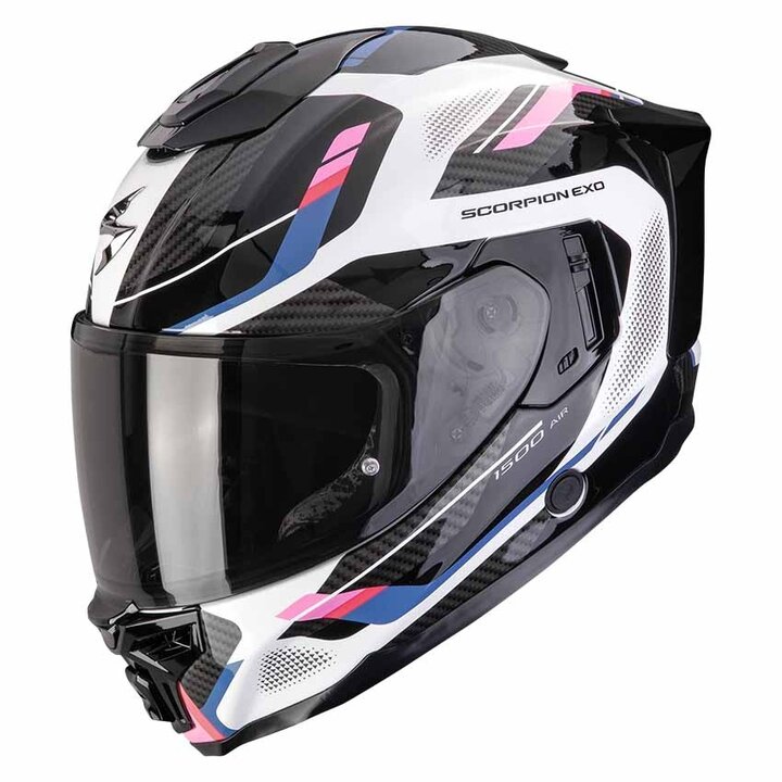 Scorpion EXO-1500 AIR Sleek White/Blue/Yellow
