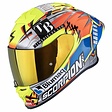 Scorpion EXO-R1 EVO II AIR Aron Misano Silver/Neon Yellow/Blue