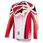 Light grey-red-black
