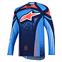 Dark navy-orange-ucla blue