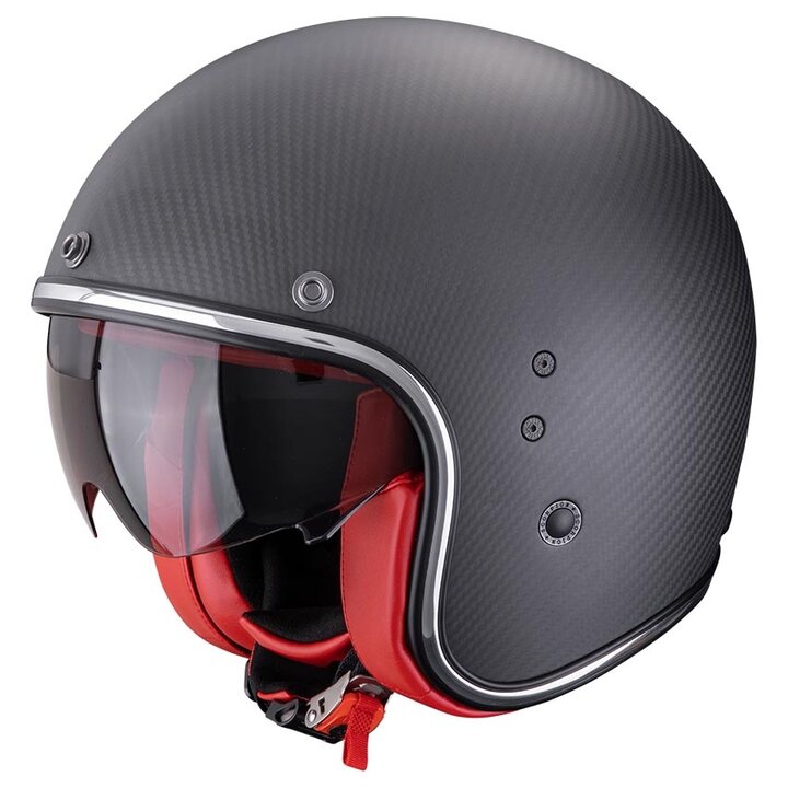 Scorpion Belfast EVO Carbon Solid Matt Black/Red