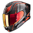 Metallic black-red