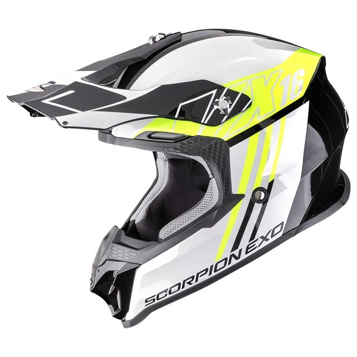 Scorpion VX-16 EVO AIR Lignes Black/Neon Yellow