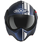 Matt dark blue-white