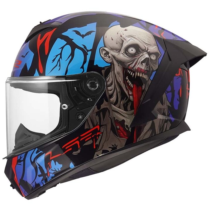 LS2 FF820 Rapid III Zombie Ii Black Red Blue