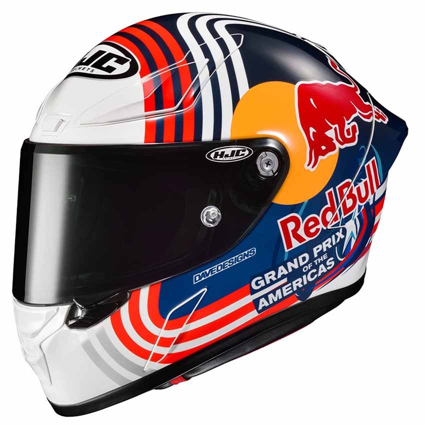 田中HJC RPHA 1N　RED BULL AUSTIN GP HJC - RPHA 1 Red Bull Austin GP motorcycle helemt - Biker Outfit