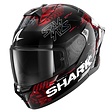 Gloss black-red-silver