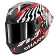 Matt carbon-white-red