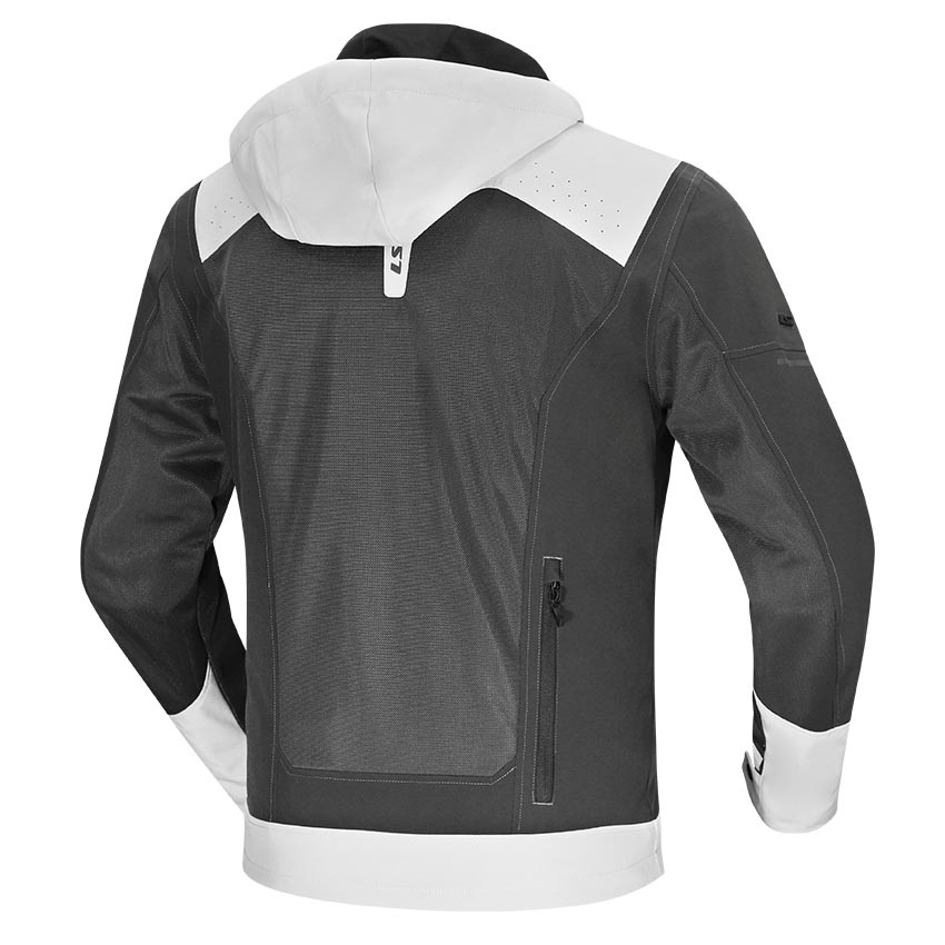 Veste Moto Homme LS2 Bolton Noir - Softshell 3 Couches Imperméable, Respirante Avec Protections CE Amovibles