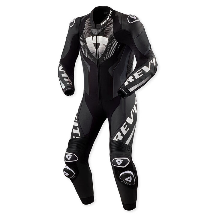 REV'IT Hyperspeed 3 One Piece Light Grey/Neon Red