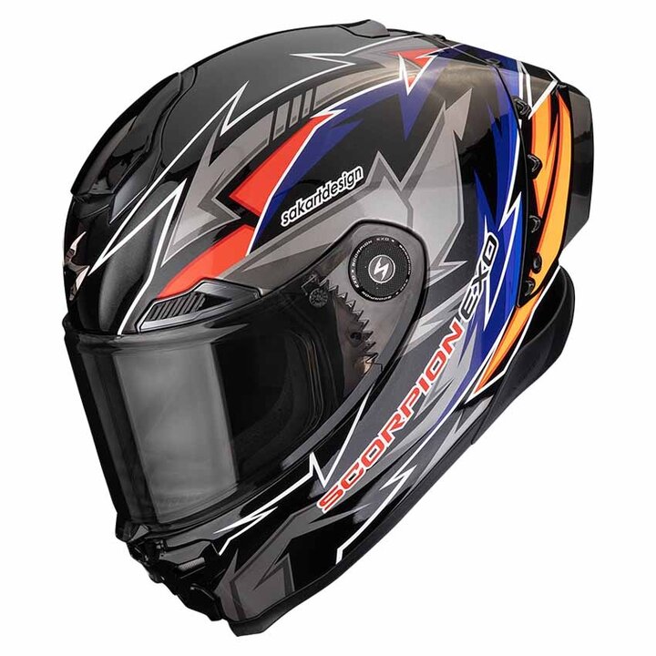 Scorpion EXO-RACE AIR Move On Matt Black/Red/Yellow