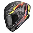 Matt black-red-yellow
