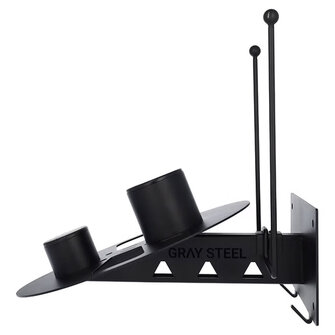 Gray Steel X7 Helmet & Gear Wall Mount