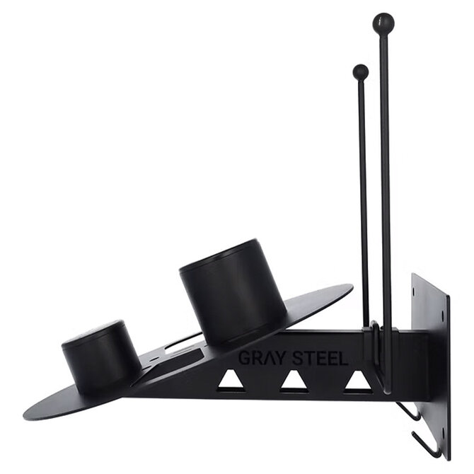 Gray Steel X7 Helmet & Gear Wall Mount