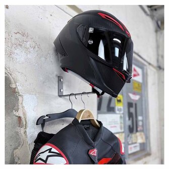 Gray Steel X3 Helmet & Gear Wall Mount