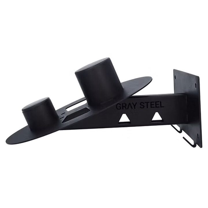 Gray Steel X5 Helmet & Gear wall mount Matt Black