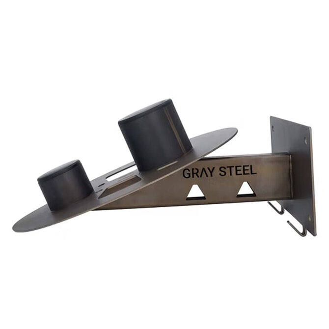 Gray Steel X5 Helmet & Gear Wall Mount