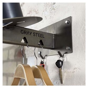 Gray Steel X5 Helmet & Gear Wall Mount
