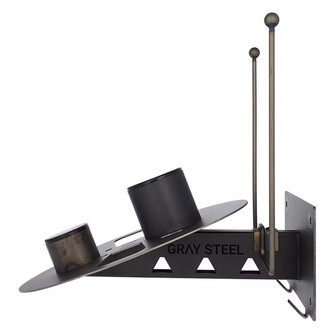 Gray Steel X7 Helmet & Gear Wall Mount